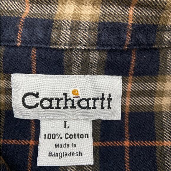 Carhartt Mens Cotton Flannel Size Large - Picture 5 of 6